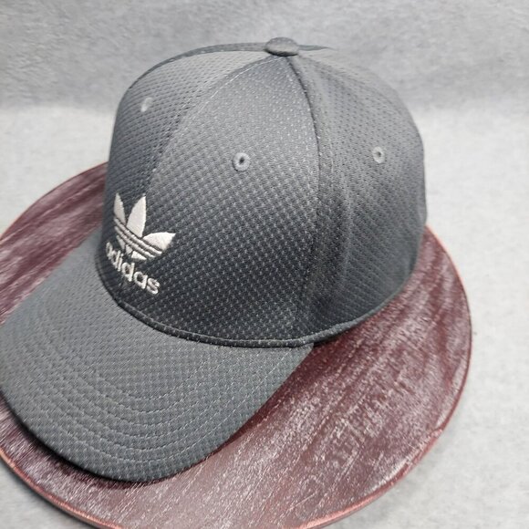 Adidas Gray Mesh Baseball Cap  L/XL  Stretch - Picture 2 of 10